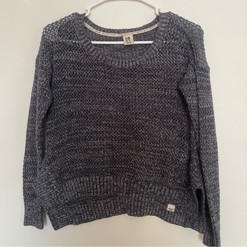 Roxy Knitted Pullover Cropped Sweater Small High … - image 7